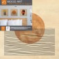 Packaging Wood Art Minimal Tropical yellow