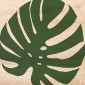 grafica Wood Art Silhouette Tropical leaves 2