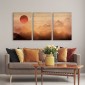 Room Wood Art Japanese Sunset