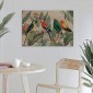 Room Wood Art Tropical Parrots