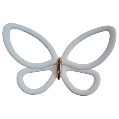 grafica prodotto spring decor white metal butterflies