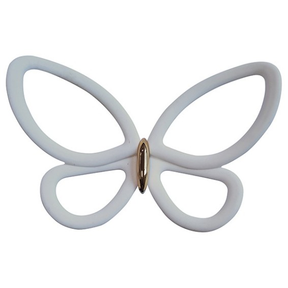 grafica prodotto spring decor white metal butterflies