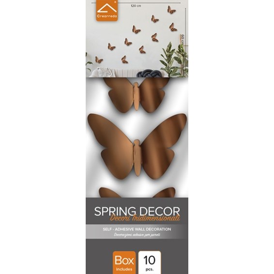 confezione prodotto spring decor bronze butterflies