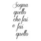 seconda grafica prodotto frase adesiva sogna