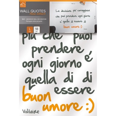 confezine prodotto frase adesiva voltaire