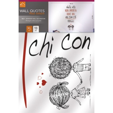 confezione prodotto frase adesiva non importa dove vai