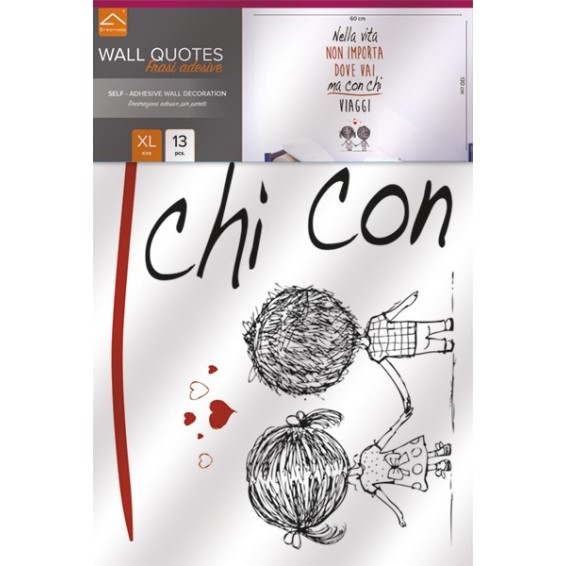 confezione prodotto frase adesiva non importa dove vai