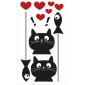 grafica prodotto wall sticker cat & fish