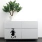 ambientazione prodotto wall sticker cat