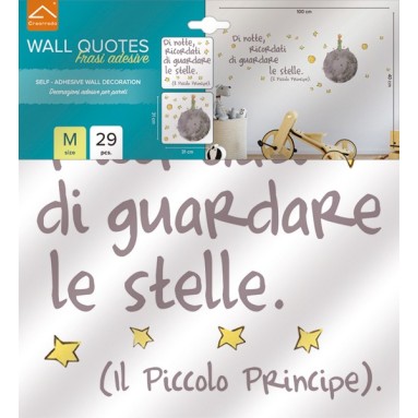 confezione prodotto adesivo murale per camerette piccolo principe