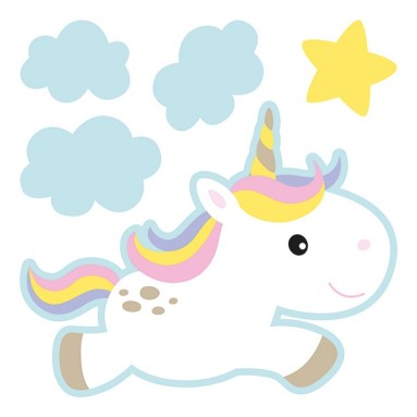 seconda grafica prodotto scritte adesive per camerette unicorni