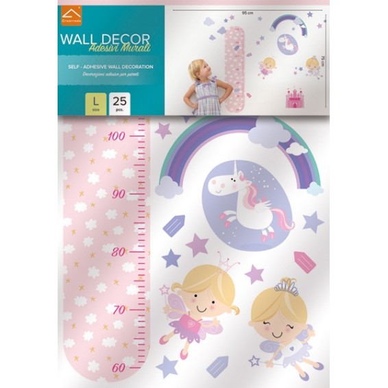 confezione prodotto adesivo baby metro crescita fatine