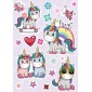 grafica prodotto adesivo per camerette colorful unicorns