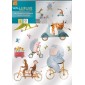 confezione prodotto adesivo per camerette riding animals