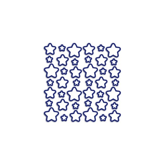 grafica prodotto adesivo sagome 3d fosforescenti stelle