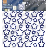 confezione prodotto adesivo sagome 3d fosforescenti stelle