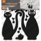 confezione prodotto decorazioni 3d cats silhouettes