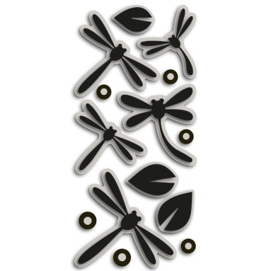 grafica prodotto decorazioni 3d libellule