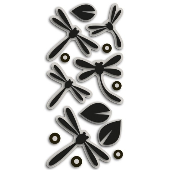 grafica prodotto decorazioni 3d libellule