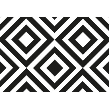 grafica prodotto tovaglietta black and white