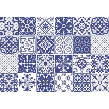 grafica prodotto tovaglietta blue azulejos