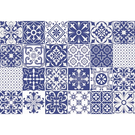 grafica prodotto tovaglietta blue azulejos