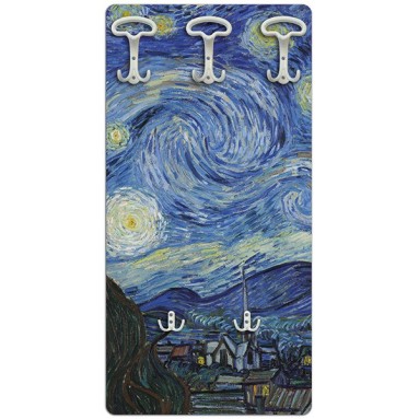 grafica prodotto attaccapanni in legno a parate starry night
