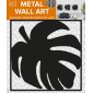 confezione prodotto metal wall art leaf modello 1