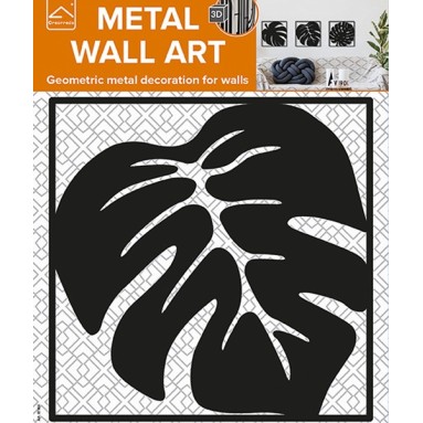 confezione prodotto metal wall art leaf modello 2