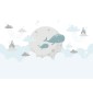 grafica prodotto fotomurale whales in the sky 175x125