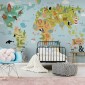 ambientazione prodotto fotomurale kids map