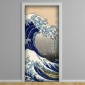 ambientazione prodotto rivestimento per porta onda di Kanagawa Hokusai