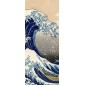 grafica prodotto rivestimento per porta onda di Kanagawa Hokusai