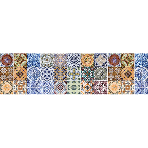 grafica prodotto passatoia in vinile spring tile carpet 180x50 cm
