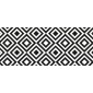 grafica prodotto passatoia in vinile black & white 120x50 cm