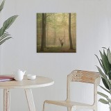 ambientazione quadri in legno personalizzati cervo 29x29 cm