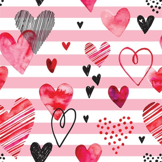 grafica paracolpi adesivo pink hearts