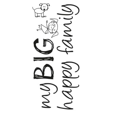 grafica frase adesiva big family
