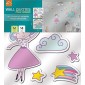confezione adesivo murale unicorns princess