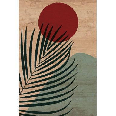 Grafica Wood Art Ferns & Hills 3