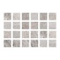 sheet piastrelle adesive marmo grigie 10x10cm 24pcs