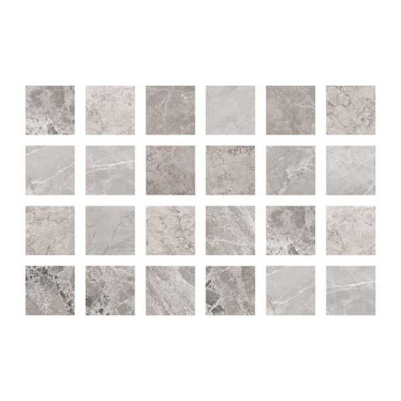 sheet piastrelle adesive marmo grigie 10x10cm 24pcs