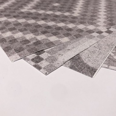 dettaglio piastrelle adesive effetto sabbia