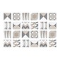 sheet piastrelle adesive geometriche 10x10cm 24pcs