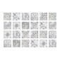 sheet piastrelle adesive effetto vintage 10x10cm 24pcs