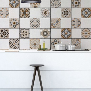 ambientazione piastrelle adesive design orientale