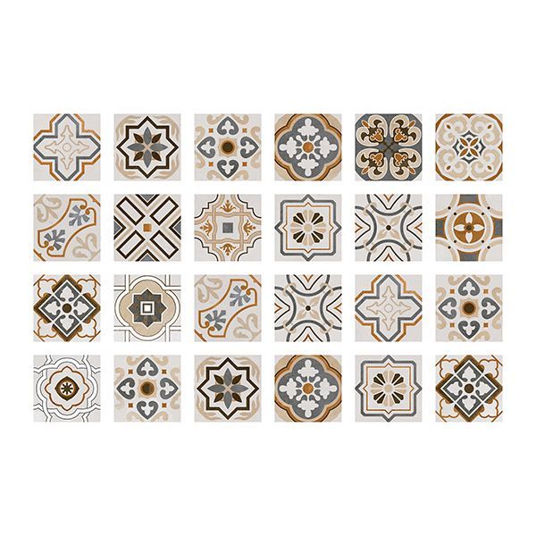 sheet oriental design adhesive tiles 10x10cm 24pcs