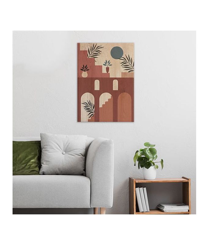 Wood Art - Architecture Colours Size of wooden pictures 30x42 cm