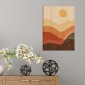 ambientazione wood art desert sun
