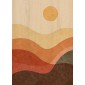 grafica wood art desert sun 30x42 cm